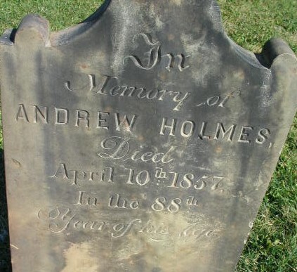 Andrew Holmes tombstone